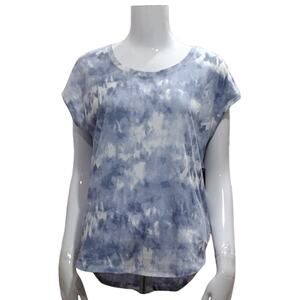 EDDIE BAUER Women's Tie Dye Cap Sleeve T-Shirt Size Small